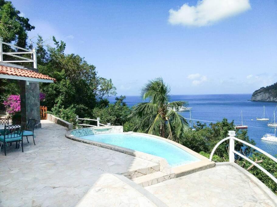 Villa "The Pretty Mermaid", Pool And Stunning Views 5 Min From Beach Deshaies Exterior foto